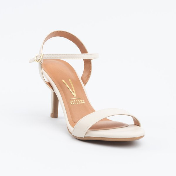 Sandália Vizzano Salto Fino Médio Branco off