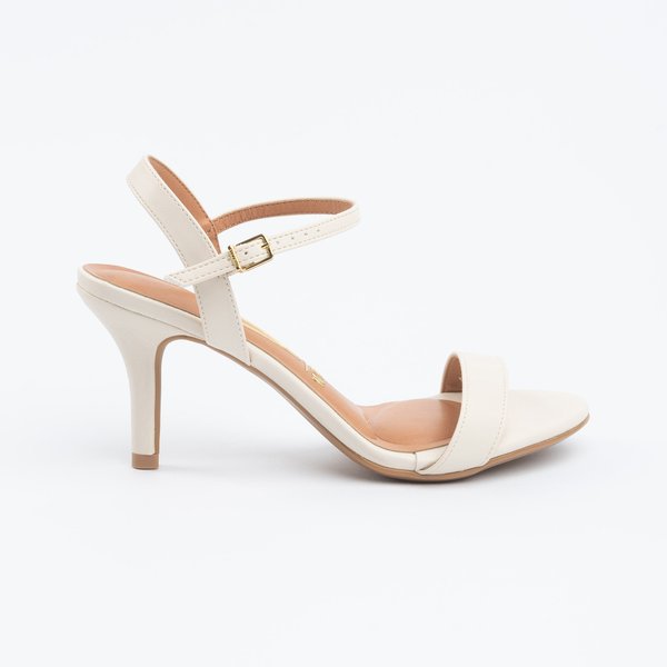 Sandália Vizzano Salto Fino Médio Branco off - Imagem 5