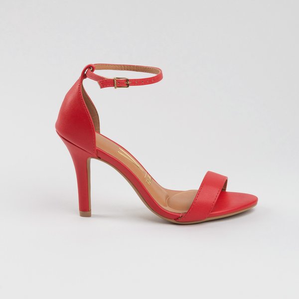 Sandália Vizzano Salto Fino Alto Gisele Vermelha - Imagem 3