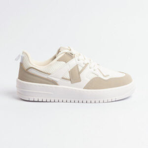 Tênis Vizzano Solado Plataforma Branco Cinza