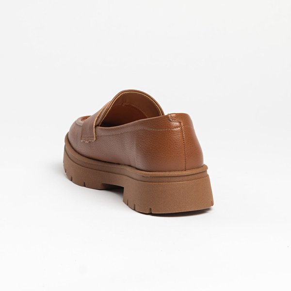 Mocassim Loafer Vizzano 1422100 Tratorado Caramelo - Imagem 5