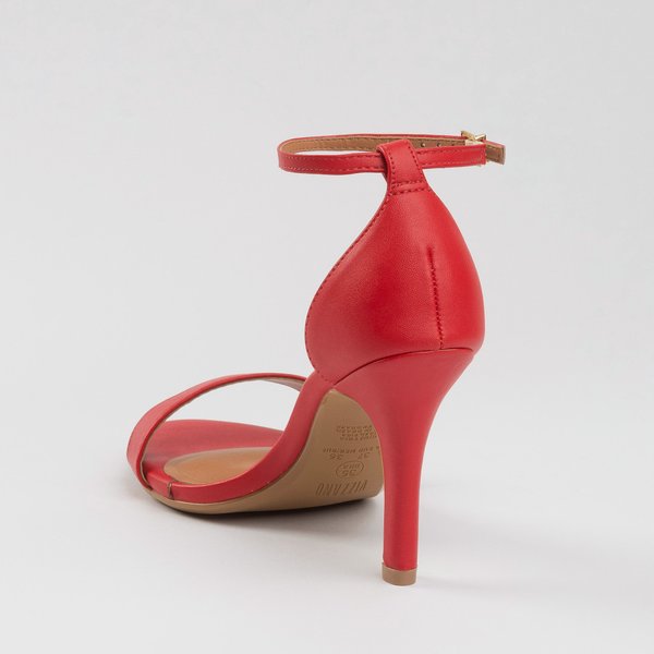Sandália Vizzano Salto Fino Alto Gisele Vermelha - Imagem 5