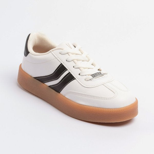 Tênis Vizzano Casual Plataforma Branco Preto Creme - Imagem 3