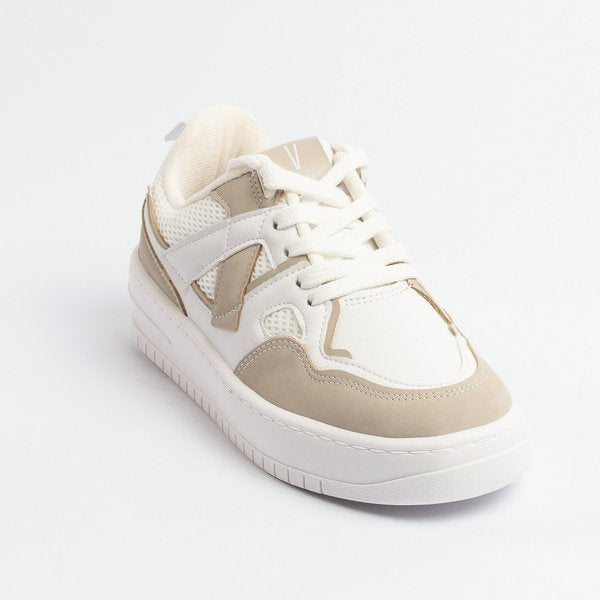 Tênis Vizzano Solado Plataforma Branco Cinza - Imagem 4