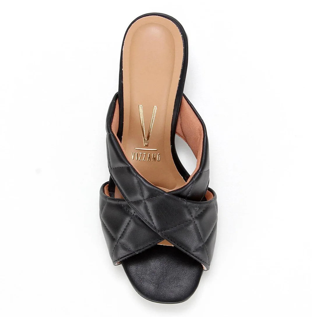 Tamanco Vizzano Salto Bloco Matelassê Feminino – Preto - Imagem 4