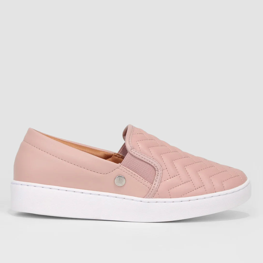 Slip On Vizzano Matelassê Feminino – Rosa Claro