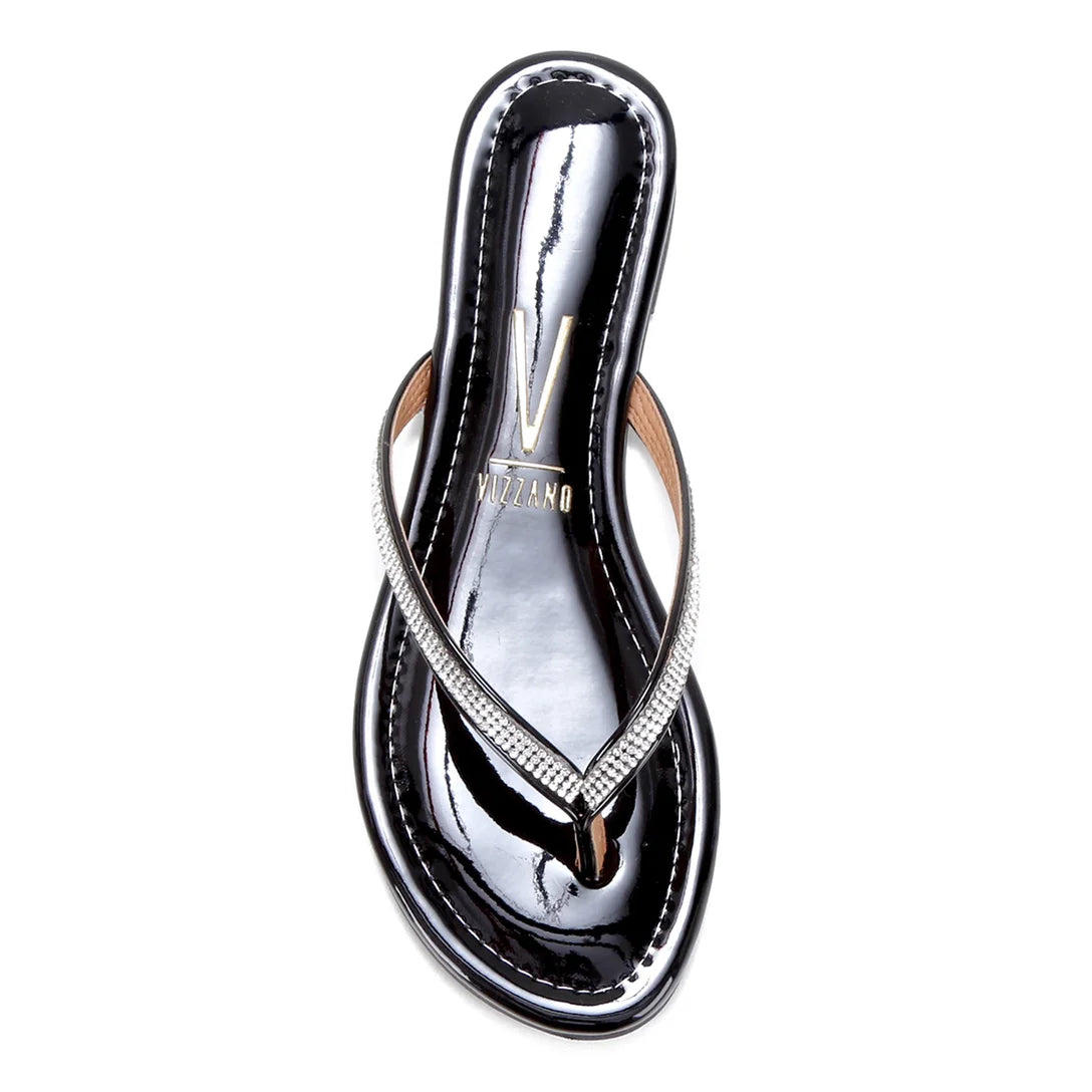 Rasteira Vizzano Strass – Preto - Imagem 4