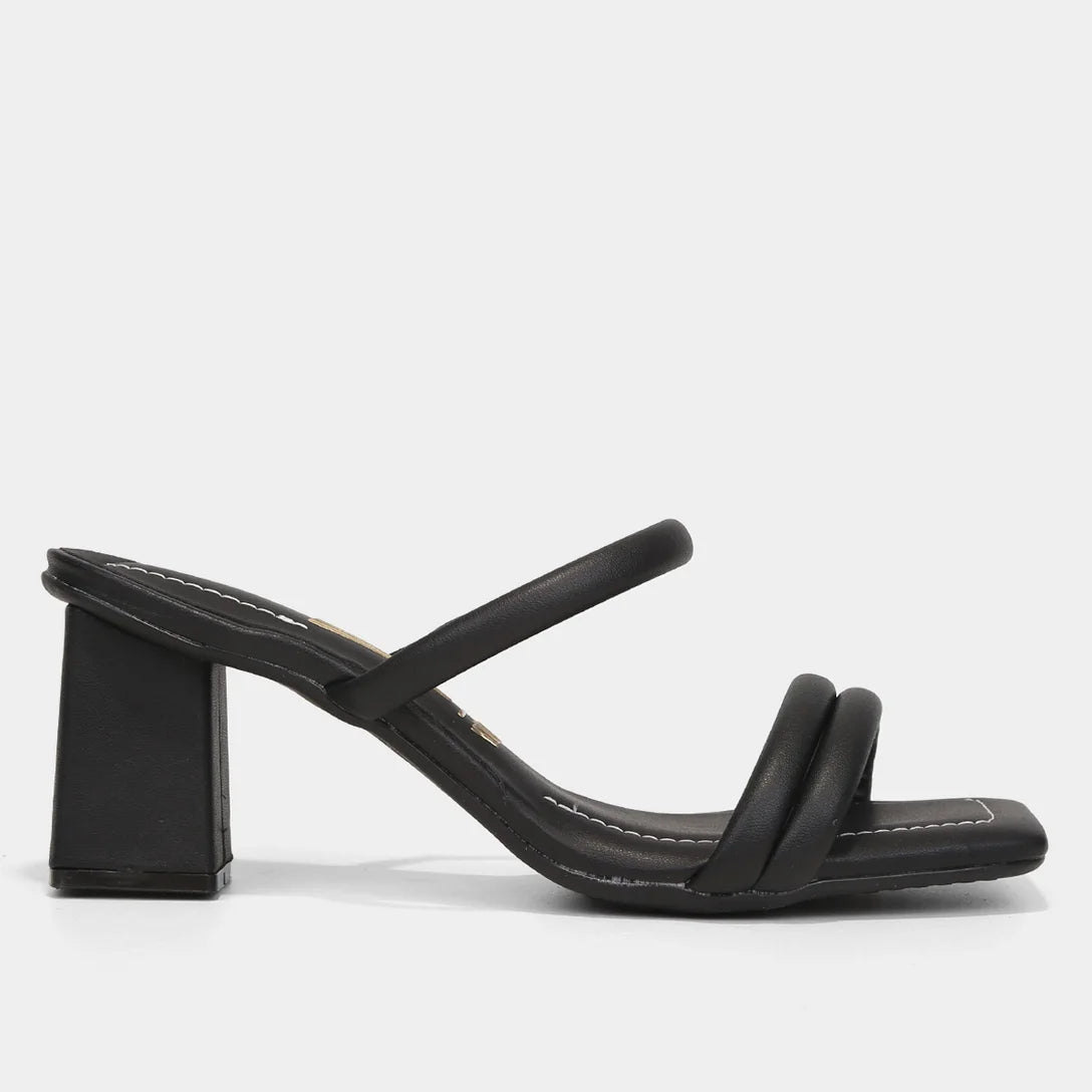 Tamanco Vizzano Salto Médio Feminino – Preto