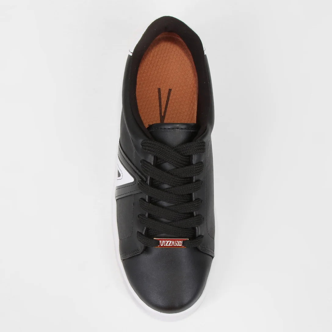 Tênis Vizzano Casual Cano Baixo Feminino – Preto+Branco - Imagem 5