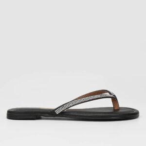 Rasteira Vizzano Brilho Feminina – Preto