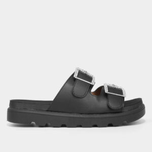 Rasteira Vizzano Tratorada Fivelas – Preto