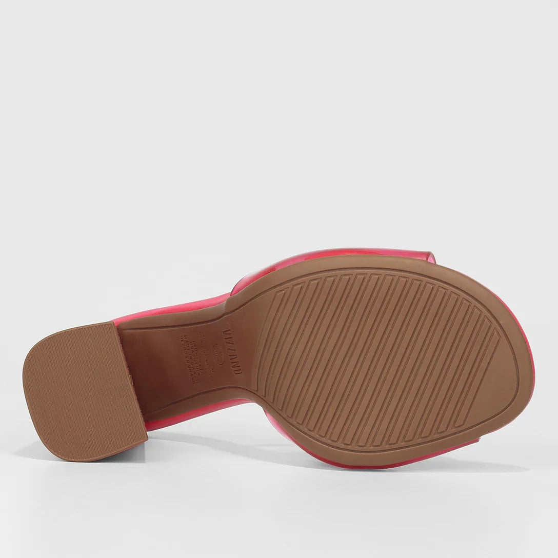 Tamanco Vizzano Salto Bloco Alto Vinil – Rosa - Imagem 5