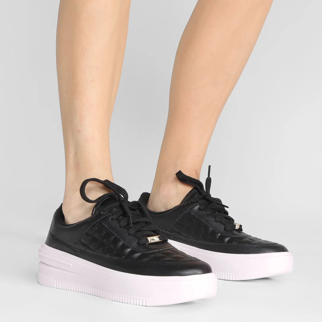 Tênis Vizzano Casual Bicolor Feminino – Preto - Imagem 5