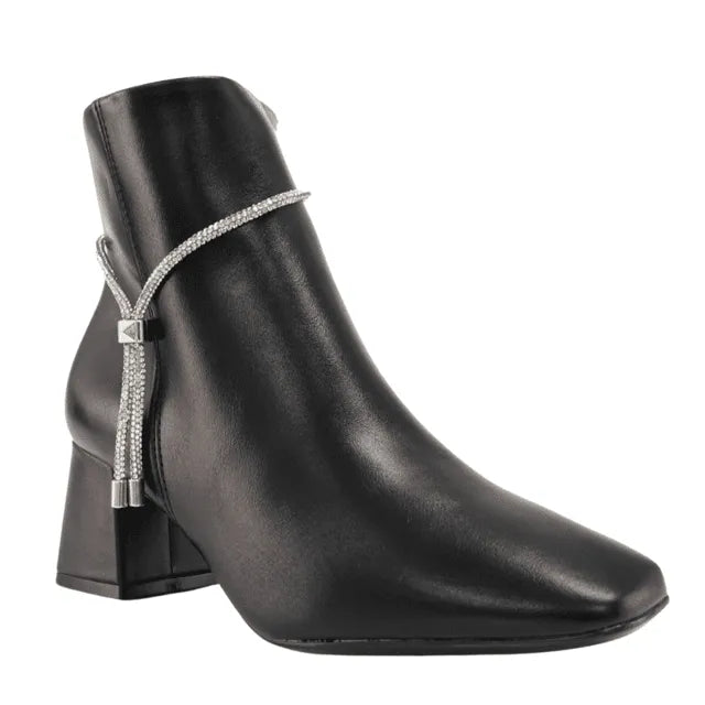 BOTA BICO FINO COM BRILHO VIZZANO FEMININO PRETO - Imagem 3