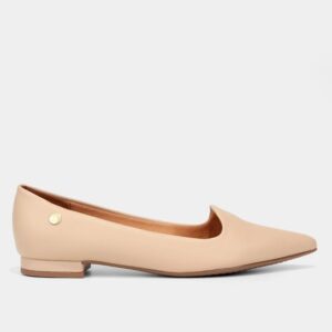 Sapatilha Vizzano Salto Baixo Bico Fino – Bege