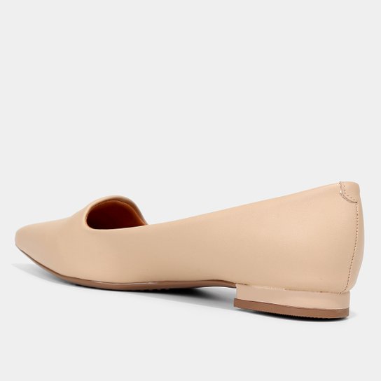 Sapatilha Vizzano Salto Baixo Bico Fino – Bege - Imagem 3