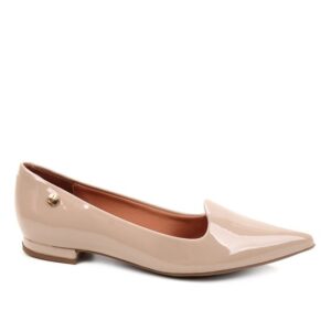 Sapatilha Vizzano Bico Fino Verniz Feminina – Bege