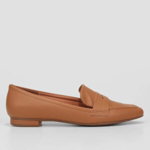 Mocassim Vizzano Bico Fino Feminino – Caramelo
