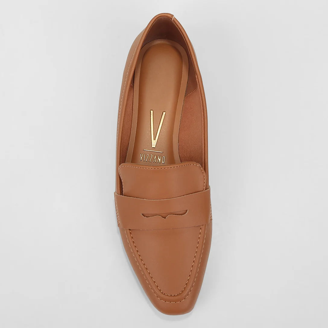 Mocassim Vizzano Bico Fino Feminino – Caramelo - Imagem 4