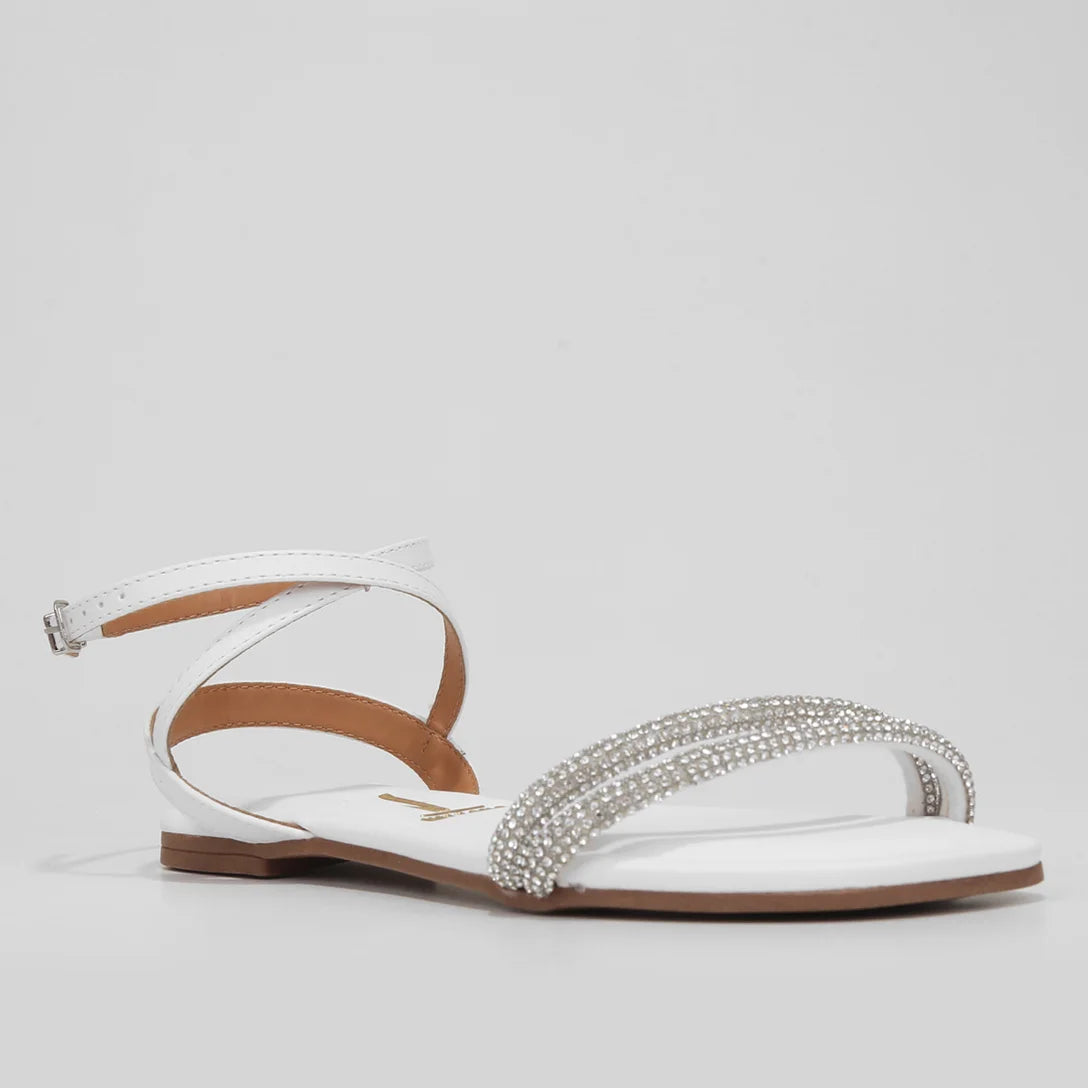 Rasteira Vizzano Brilho – Branco - Imagem 2