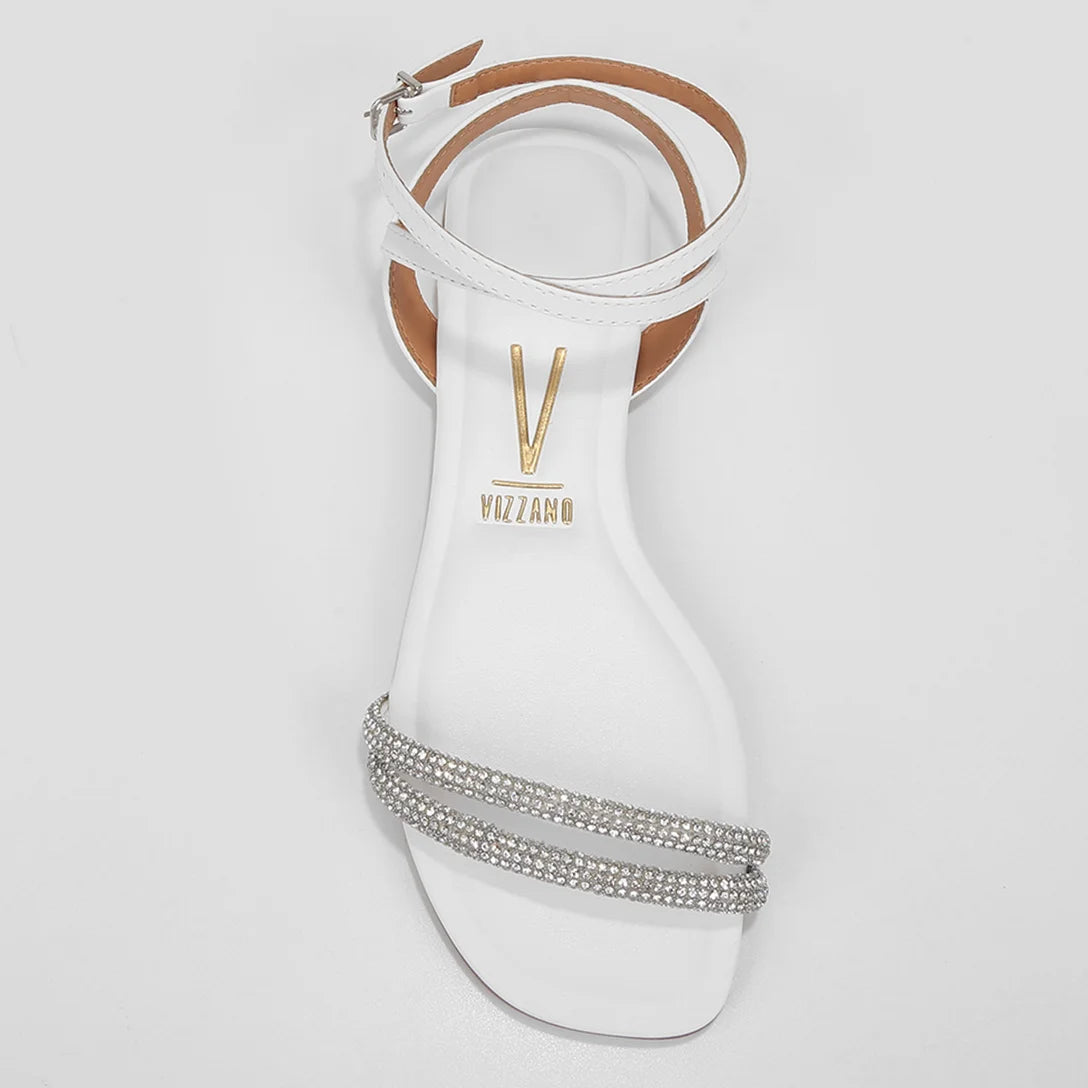 Rasteira Vizzano Brilho – Branco - Imagem 4