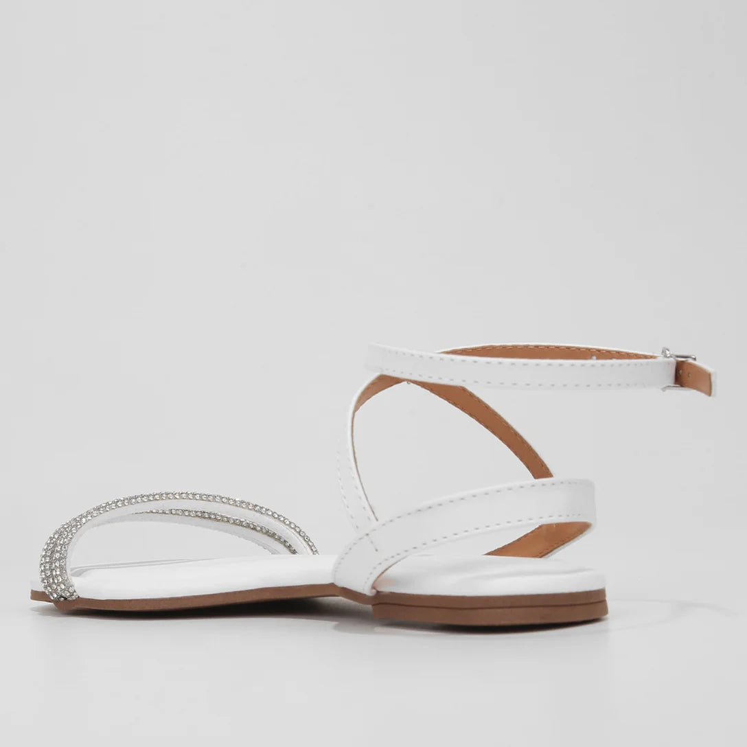 Rasteira Vizzano Brilho – Branco - Imagem 3