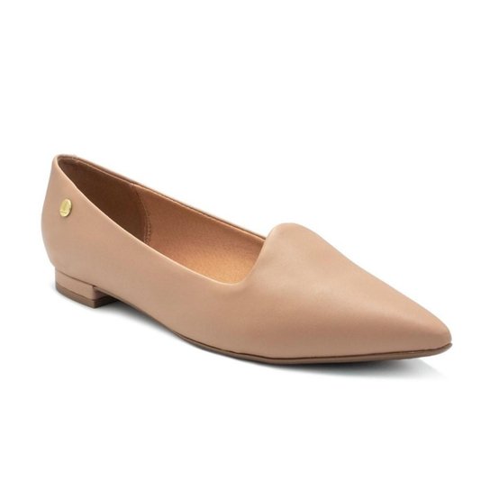 Sapatilha Vizzano Salto Baixo Bico Fino Pelica – Rosê - Imagem 2