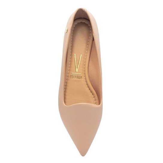 Sapatilha Vizzano Salto Baixo Bico Fino Pelica – Rosê - Imagem 5