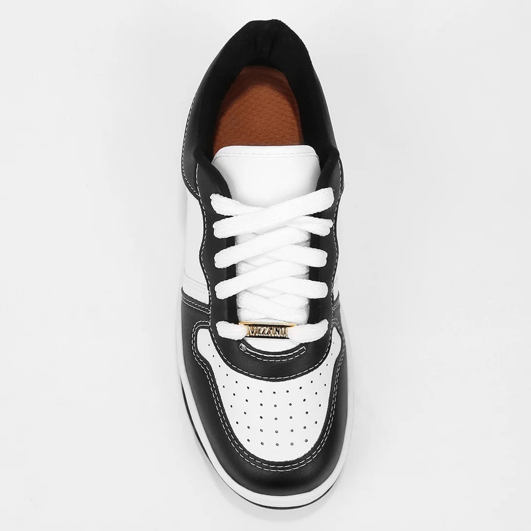Tênis Vizzano Perfuros Feminino – Branco + Preto - Imagem 4