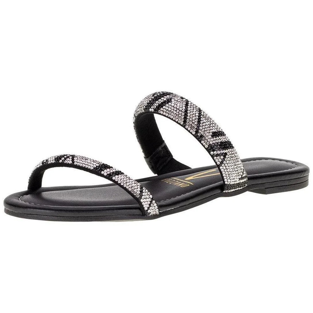 Sandália Feminina Rasteira Vizzano – Preto