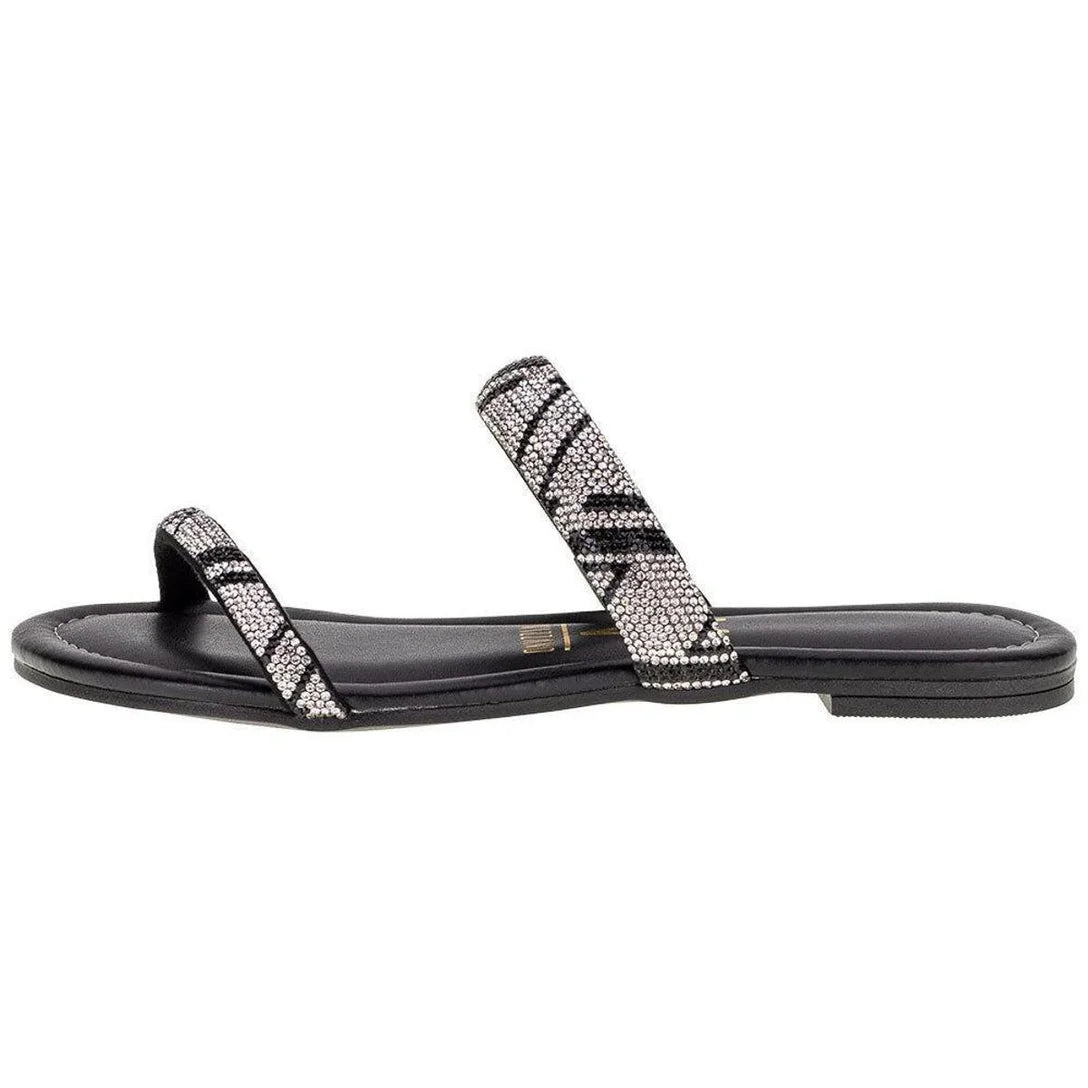 Sandália Feminina Rasteira Vizzano – Preto - Imagem 2