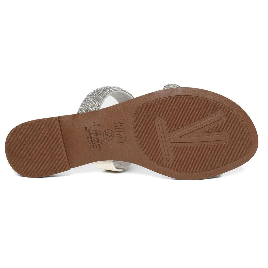 Rasteira Vizzano Strass Tira Pronta Feminina – Azul Claro - Imagem 5