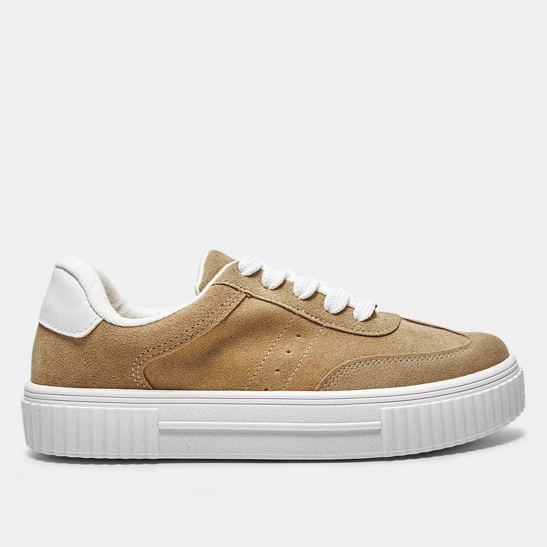 Tênis Vizzano Camurção Pelica Feminino – Nude