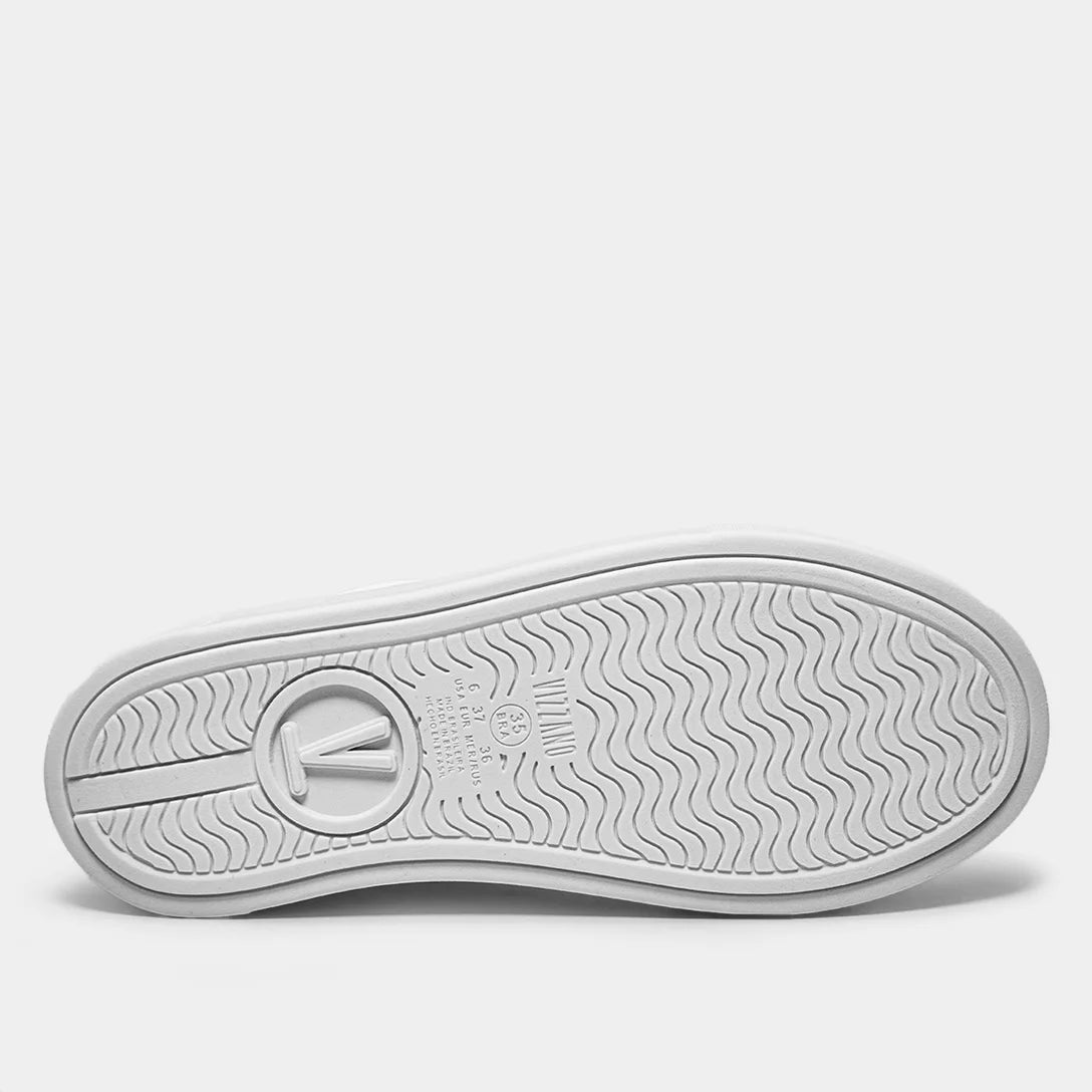 Tênis Vizzano Casual Feminino – Branco+dourado - Imagem 5