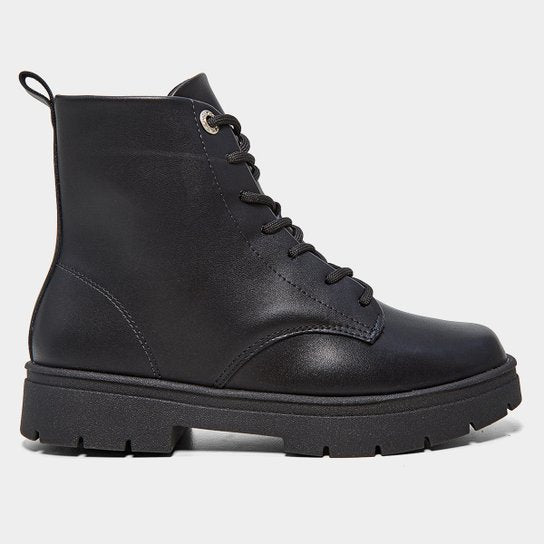Bota Coturno Vizzano Cano Médio – Preto