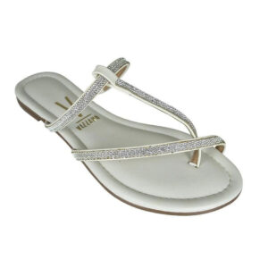 Rasteirinha Vizzano Shine Feminina – Off White