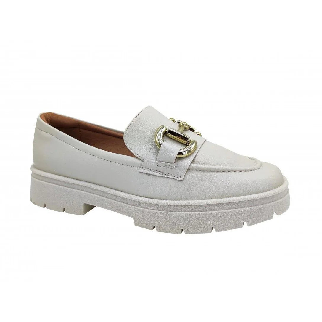 Mocassim Vizzano Loafer Feminino 1422.101 – Branco - Imagem 2