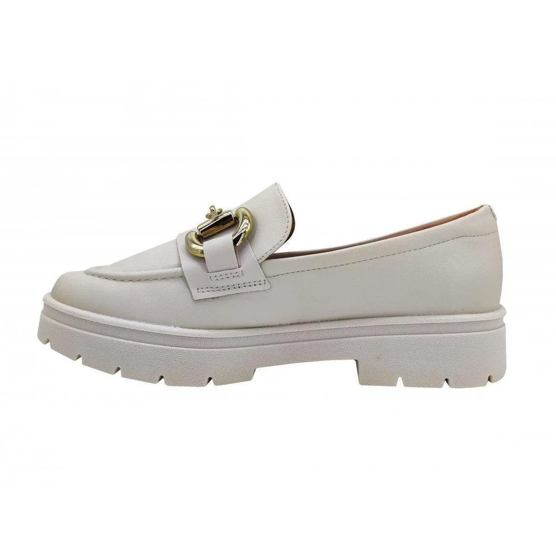 Mocassim Vizzano Loafer Feminino 1422.101 – Branco - Imagem 4