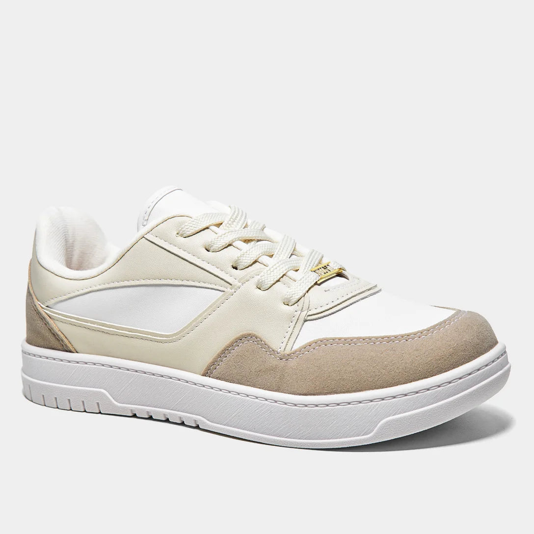 Tênis Vizzano Básico Urbano Feminino – Branco + Cinza - Imagem 2