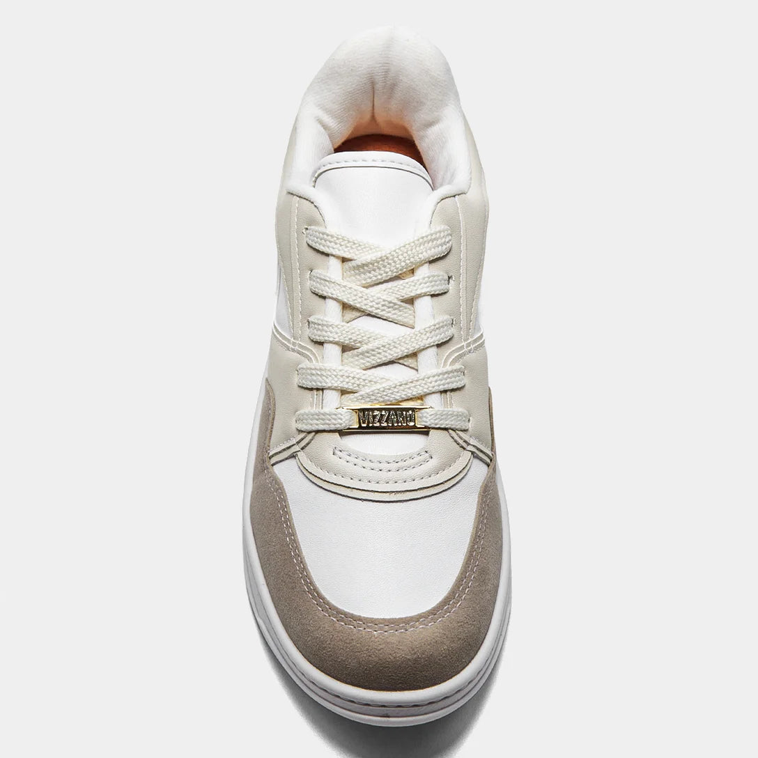 Tênis Vizzano Básico Urbano Feminino – Branco + Cinza - Imagem 4