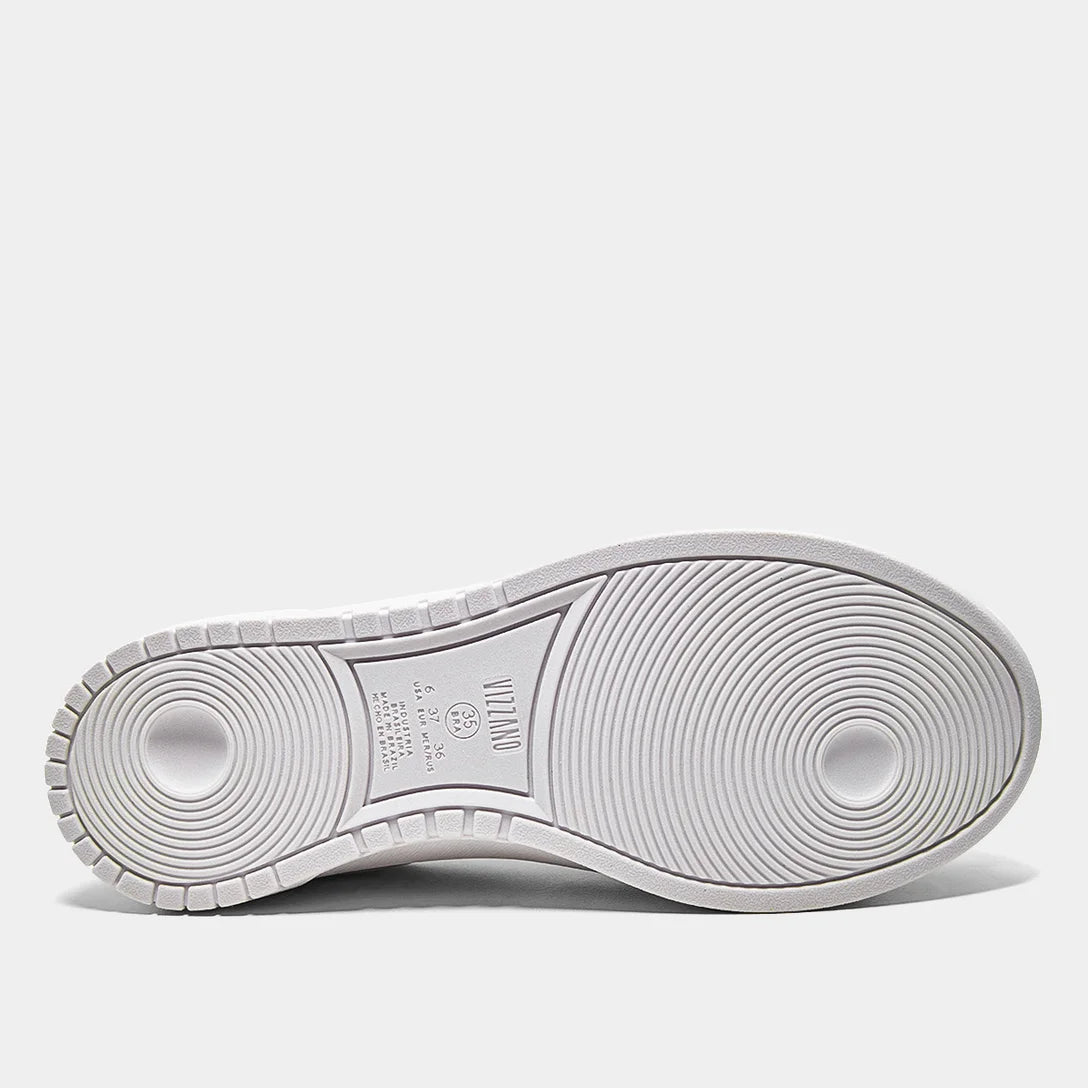 Tênis Vizzano Básico Urbano Feminino – Branco + Cinza - Imagem 5