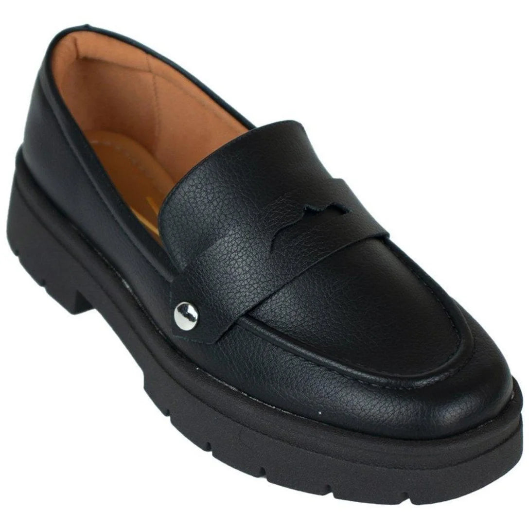 Mocassim Vizzano Double Glam Feminino – Preto - Imagem 3