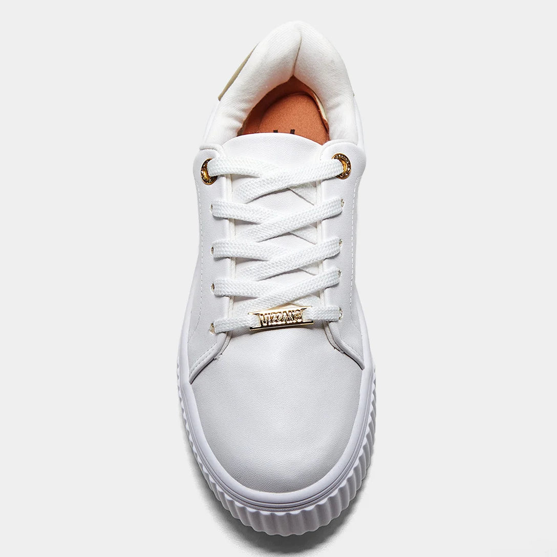 Tênis Vizzano Detalhe Dourado Feminino – Branco + dourado - Imagem 4
