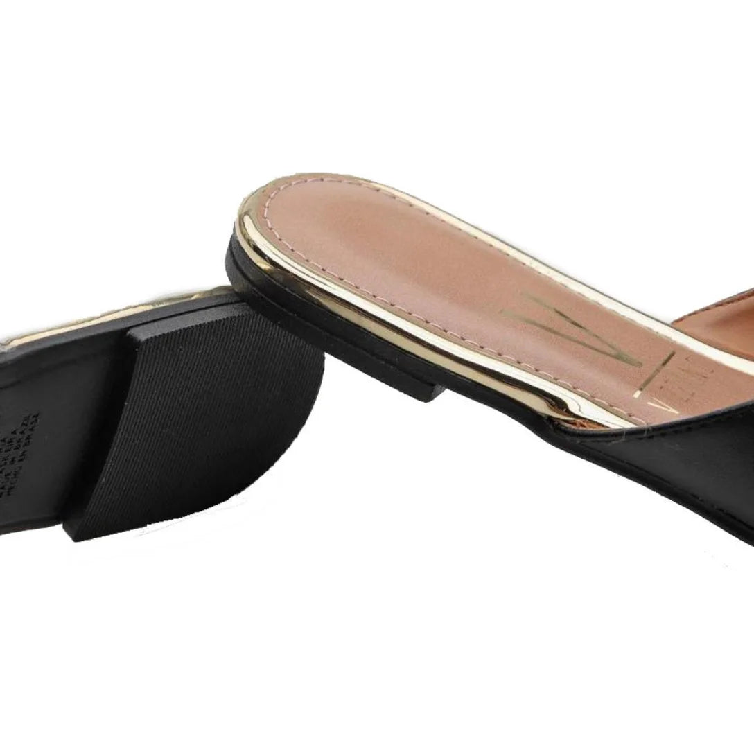 Rasteira Vizzano Tira Cruzada Fivela Feminina – Preto - Imagem 4