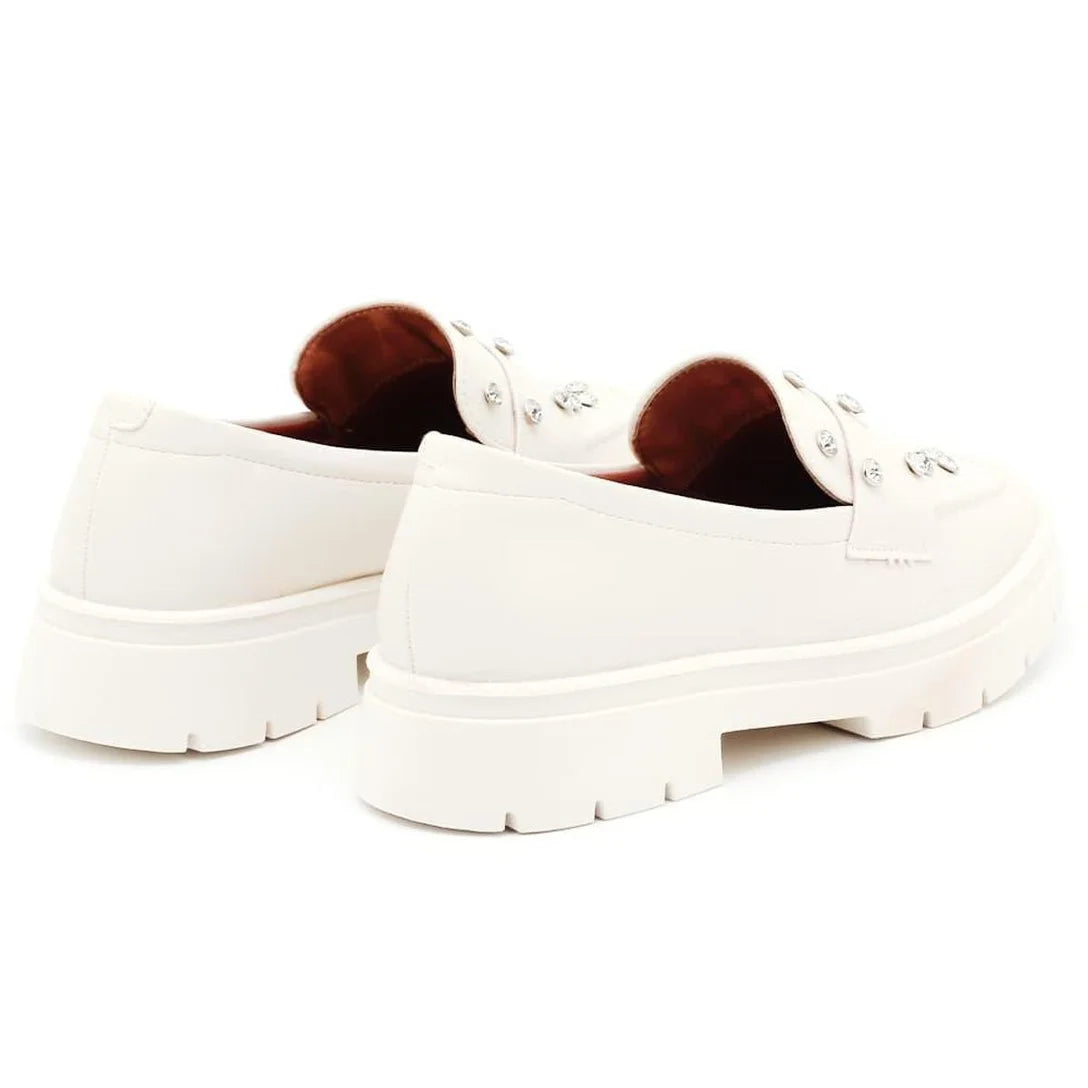 Mocassim Vizzano Pelica Tratorado Brilho Feminina 1422105 – Off White - Imagem 3