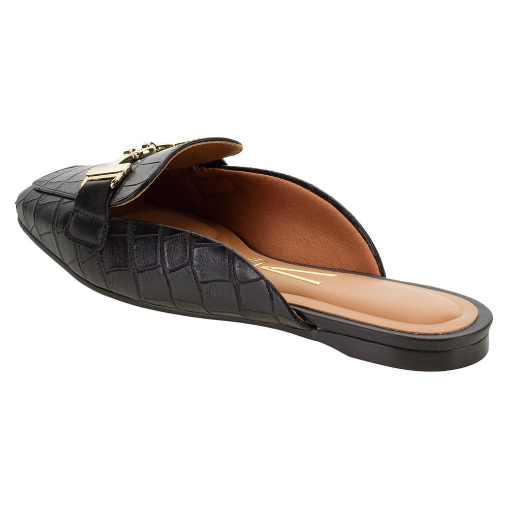 Sapato Feminino Mule Vizzano – 1369101 PRETO/CROCO 34 - Imagem 3