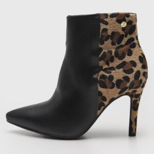 Bota Vizzano Animal Print Onça Preta
