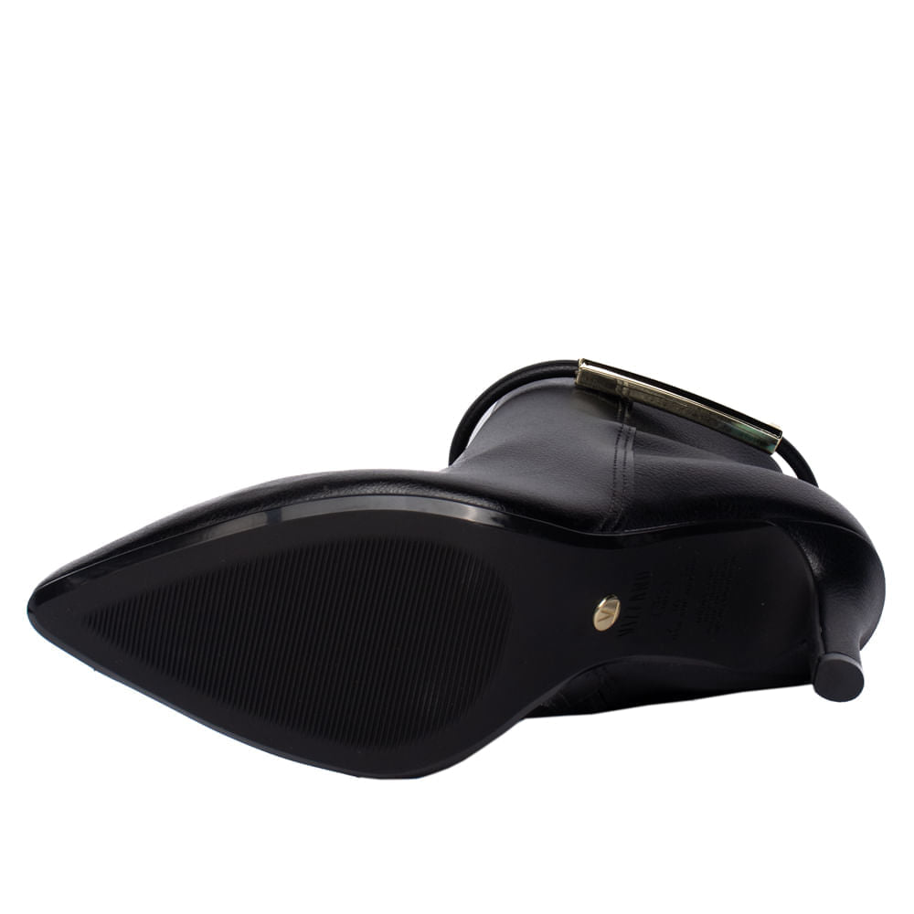 Bota Feminina Vizzano Cano Médio Salto Fino Preto - Imagem 6