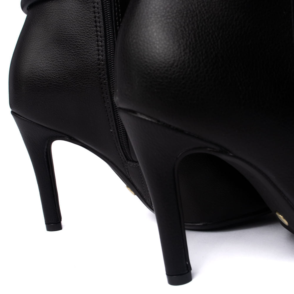 Bota Feminina Vizzano Cano Médio Salto Fino Preto - Imagem 5