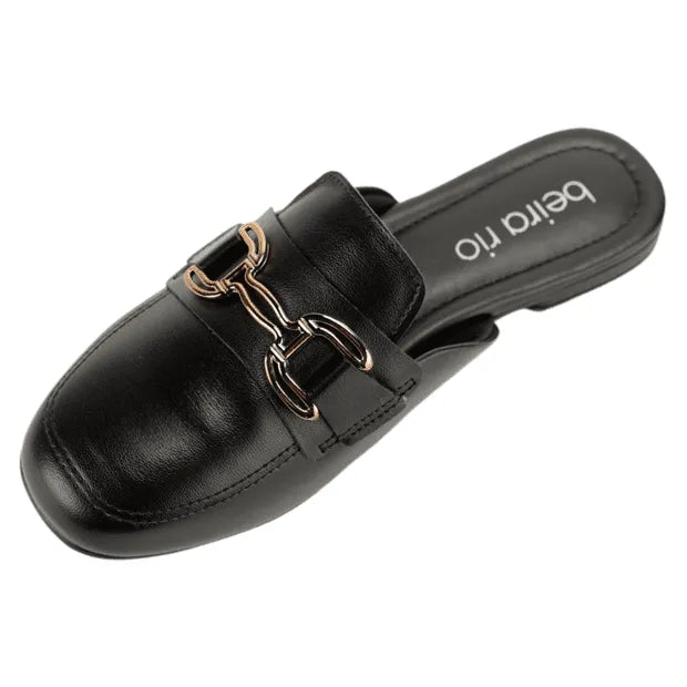 Mule Feminino Bico Quadrado Beira Rio 4323.100 Preto - Imagem 2